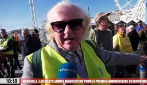 Manifestation des gilets jaunes à Marseille