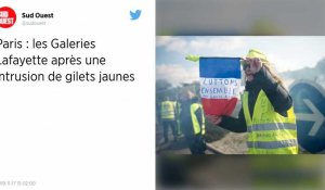 Gilets jaunes. Les Galeries Lafayette à Paris fermées après une intrusion