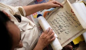 Mohammad Ghalib, un des derniers calligraphes ourdous en Inde