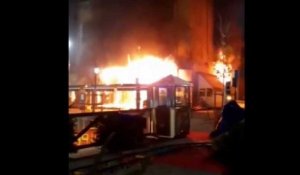 Incendie à Aix : les images du départ du feu aux "2G"