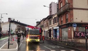 Toulouse : important incendie dans un immeuble du quartier Bonnefoy