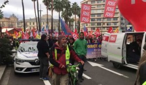 Manifestation contre la réforme des retraites du 12 Décembre 2019 à perpignan