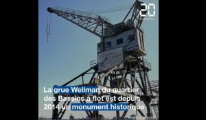 Bordeaux: La restauration de la grue Wellman, pour laisser une trace du passé portuaire de la ville
