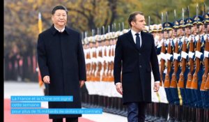 Visite de Macron en Chine : des signatures de contrats pour plus de 13,5 milliards d'euros