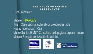 CE2 | Français | Observer, manipuler et comprendre les mots