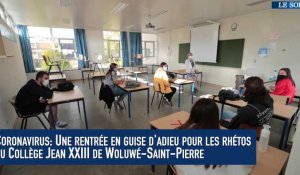 Coronavirus: Une rentrée en guise d'adieu pour les réthos  du Collège Jean XXIII de Woluwé-Saint-Pierre