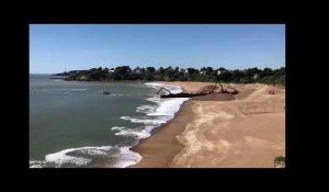 Saint-Nazaire. 276 m de câble ensablés sous la plage de la Courance pour relier les éoliennes en mer