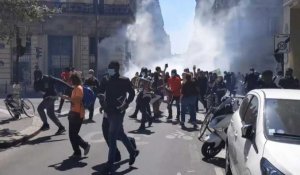 A Paris, des heurts lors d'une manifestation à l'appel de la "Marche des solidarités"