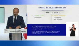 Réouverture des bars et restaurants: Philippe donne le mode d'emploi