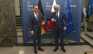 Pologne: le ministre allemand des Affaires étrangères Heiko Maas arrive à Varsovie