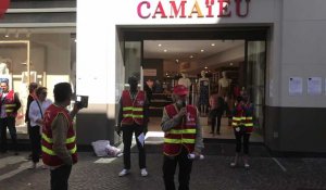 Lille : mobilisation de la CGT devant le magasin Camaïeu