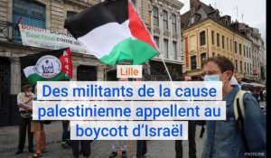 À Lille, des militants de la cause palestinienne appellent au boycott d'Israël