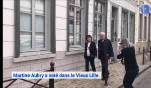 Le second tour des municipales: Martine Aubry vote à Lille, Emmanuel Macron au Touquet et des mesures sanitaires pour le Covid19