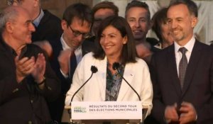 Municipales à Paris: "vous avez avez choisi l'espoir, vous avez choisi le rassemblement" (Hidalgo)