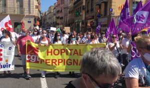Manif de soignants le 30 juin 2020 à Perpignan