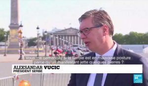 Manifestations en Serbie : Aleksandar Vucic réagit depuis la France