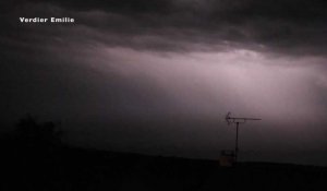L'orage filmé à Saint-Christophe-du-Bois