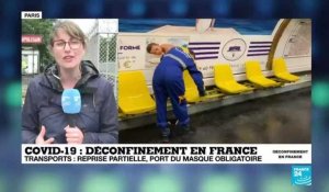 Déconfinement en France : reprise partielle des transports en Ile-de-France, port du masque obligatoire