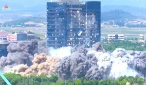 La télévision nord-coréenne diffuse une vidéo sur la démolition du bureau de liaison