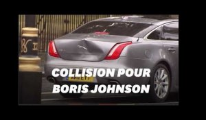 La voiture de Boris Johnson a été emboutie à cause d'un manifestant