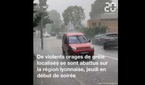 De violents orages de grêle s'abattent sur Lyon