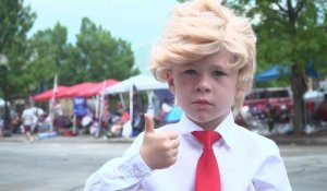 A Tulsa, un "bébé" Trump vend des masques avant un meeting de campagne du président