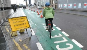 Coronavirus: Glasgow crée une piste cyclable pour faciliter la distanciation sociale