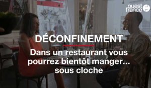 Dans un restaurant parisien, vous pourrez bientôt manger... sous cloche en Plexiglas