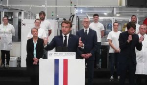 Etaples: Emmanuel Macron en visite chez Valeo