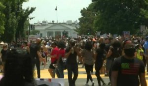 Black Lives Matter: des manifestants se massent devant la Maison Blanche