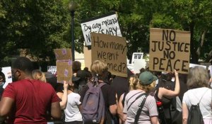 Washington: marche contre le racisme de Dupont Circle à la Maison Blanche