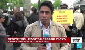 Mort de George Floyd : hommage place de la République à Paris