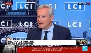 Bruno Le Maire "souhaite que l'activité économique reprenne plus rapidement"