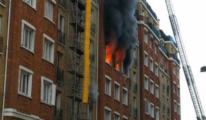 Important incendie dans un immeuble parisien du 14e arrondissement