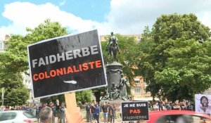 "Faidherbe doit tomber": à Lille, manifestation pour le retrait d'une statue "symbole du colonialisme"