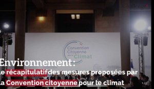 Environnement: le récapitulatif des mesures proposées par la Convention citoyenne pour le climat