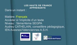 5ème / 4ème SEGPA | Français | Accéder à l'implicite d'un texte