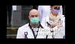À Madrid, une minute de silence pour les soignants morts du covid-19