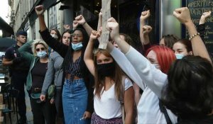 Des féministes manifestent leur "indignation" après la nomination de Gérald Darmanin à l'Intérieur