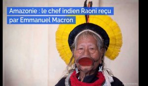 Amazonie : le chef indien Raoni reçu par Emmanuel Macron