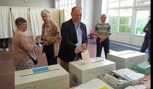 Elections régionales, fédérales et européennes 2019: Willy Borsus a voté à Marche