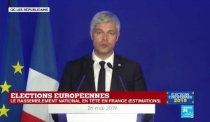 REPLAY - Discours de Laurent Wauquiez après la désillusion LR aux élections européennes