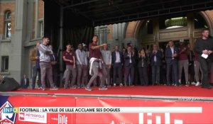 1000 personnes à la mairie de Lille pour dire merci aux joueurs du LOSC