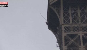 Paris : un homme escalade la Tour Eiffel, l'édifice évacué plusieurs heures (vidéo) 