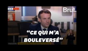 L'émotion de Macron à l'évocation de Paty et du terrorisme