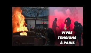 Manif loi sécurité globale: des heurts dans le cortège parisien