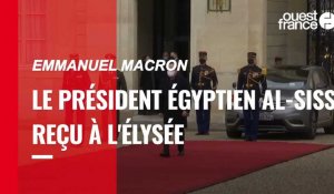 Emmanuel Macron reçoit le président égyptien Abdel Fattah al-Sissi à l'Élysée