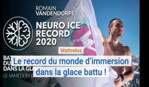 Immersion dans la glace : le record du monde battu !