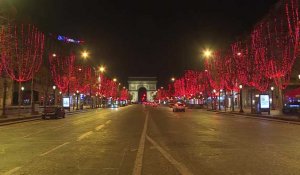 Couvre-feu: les Champs-Elysées désertés pour la nuit du Nouvel An