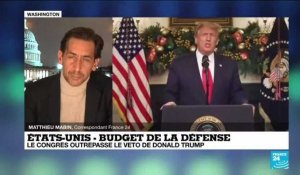 Budget de la Défense : Le congrès outrepasse le veto de Donald Trump